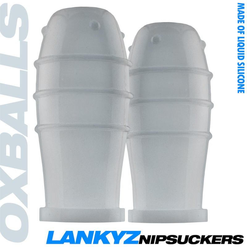 Oxballs Suce-Tétons Lankyz 20 mm Blancs